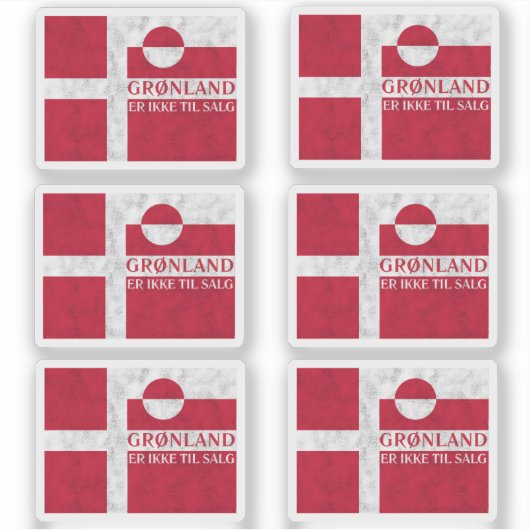 Danish and Greenland Flag Pack シール (正面)