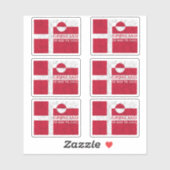 Danish and Greenland Flag Pack シール (シート)