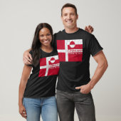 Danish and Greenland Flag Tシャツ (ユニセックス)