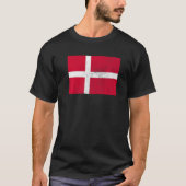 Danish Denmark Flag Pride Danish Flag  1 Tシャツ (正面)