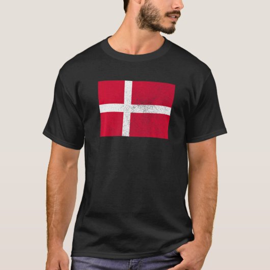 Danish Denmark Flag Pride Danish Flag  1 Tシャツ (正面)