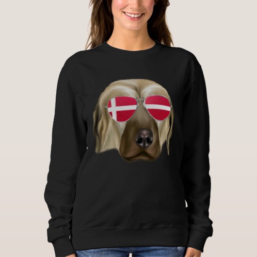Danish Flag Anatolian Shepherd Dog Dog Denmark Poc スウェットシャツ (正面)