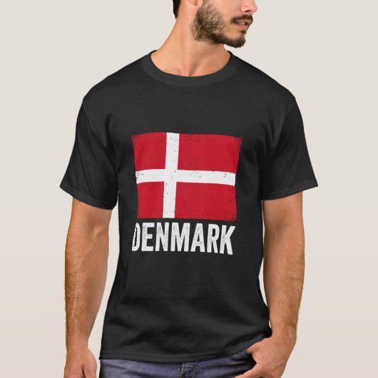 Danish Flag Denmark 1 Tシャツ (正面)