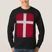 Danish Flag Denmark Tシャツ (正面)