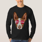 Danish Flag English Cocker Spaniel Dog Denmark Poc Tシャツ (正面)