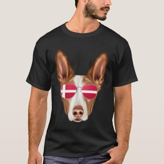 Danish Flag English Cocker Spaniel Dog Denmark Poc Tシャツ (正面)