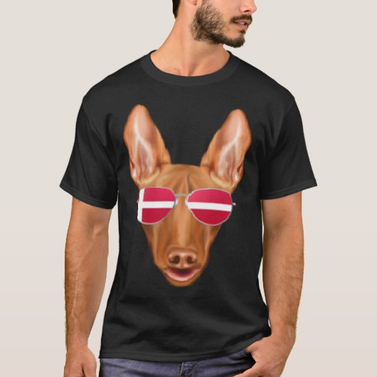 Danish Flag Old English Sheepdog Dog Denmark Pocke Tシャツ (正面)