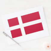 Danish flag Stickers 長方形シール (封筒)