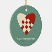 Danish Heart Christmas セラミックオーナメント (右)