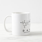 Danishaペプチド名mug コーヒーマグカップ (左)