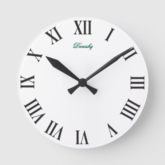 Danishq壁時計 ラウンド壁時計 (正面)