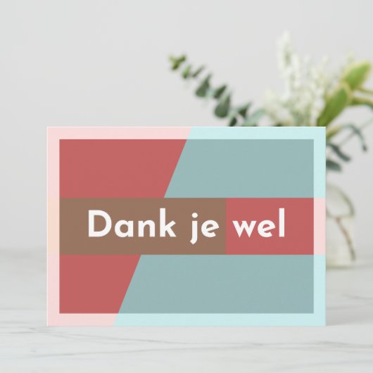 "Dank je wel" サンキューカード (スタンド正面)