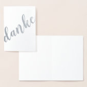 Dankeドイツ語ありがとうブラシストロークのオーバーサイズのティルト 箔カード (ディスプレー)