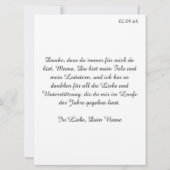 Danke, dass es dich gibt - Muttertag (裏面)