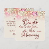 Danke, dass es dich gibt - Muttertag (正面/裏面)