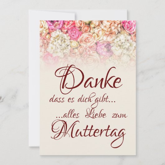Danke, dass es dich gibt - Muttertag (正面)