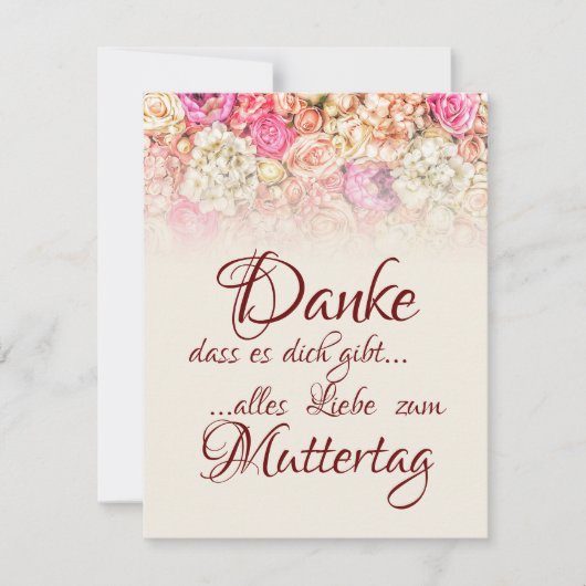 Danke, dass es dich gibt - Muttertag (正面)