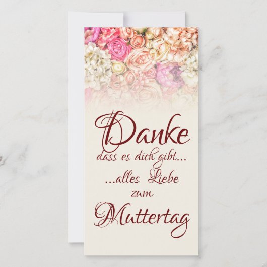 Danke, dass es dich gibt - Muttertag (正面)