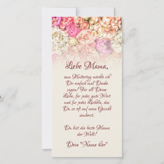 Danke, dass es dich gibt - Muttertag (裏面)
