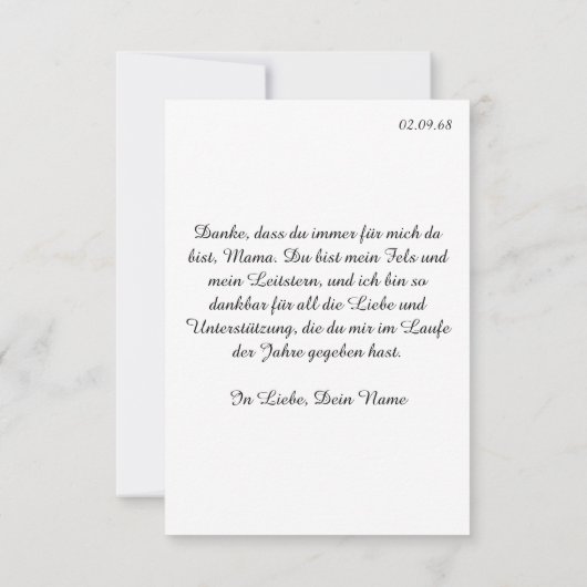 Danke, dass es dich gibt - Muttertag (裏面)