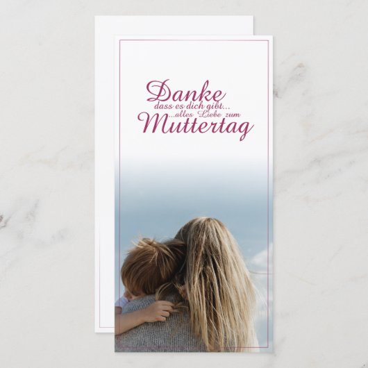 Danke, dass es dich gibt, Muttertag, Mutter & Kind (正面/裏面)
