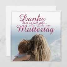 Danke, dass es dich gibt, Muttertag, Mutter & Kind