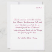 Danke, dass es dich gibt, Muttertag, Mutter & Kind (裏面)