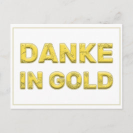 Danke in Gold! ポストカード