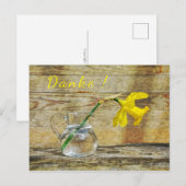 Danke mit einer Narzisse ポストカード (正面/裏面)