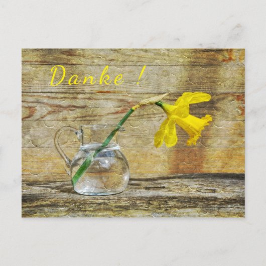 Danke mit einer Narzisse ポストカード (正面)