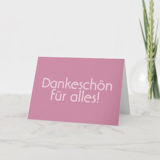 Dankeschon ありがとう カード ドイツ語 サンキューカード Zazzle Co Jp