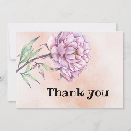 Dankeschön Karte mit Hortensie 招待状 (正面)