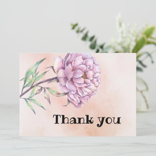 Dankeschön Karte mit Hortensie 招待状 (スタンド正面)