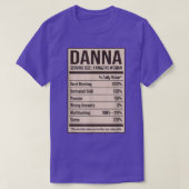 Danna Nutrition Facts Name Nickname Alias Title Fo Tシャツ (デザイン正面)