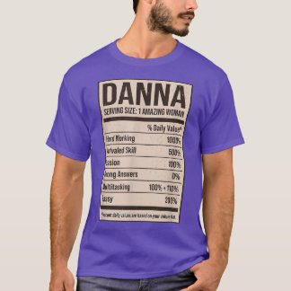Danna Nutrition Facts Name Nickname Alias Title Fo Tシャツ