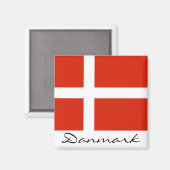 DannebrogのDanmark マグネット (正面/裏面)