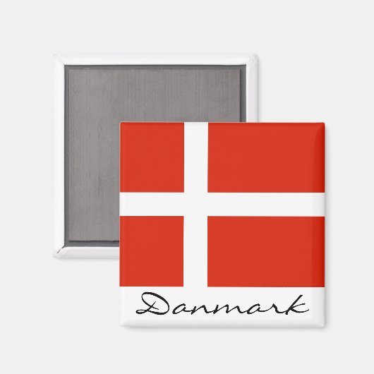 DannebrogのDanmark マグネット (正面/裏面)