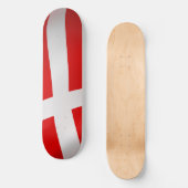 Dannebrog – デンマーク国旗 スケートボード (正面)