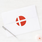 Dannebrog;デンマーク国旗 ラウンドシール (封筒)