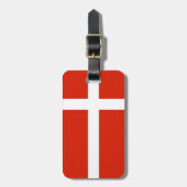 Dannebrog; The Official Flag of Denmark ラゲッジタグ (正面縦)