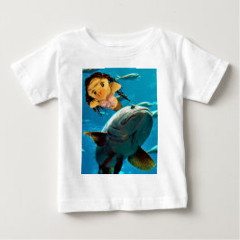 Danni the Mermaid  Baby T-Shirt ベビーTシャツ