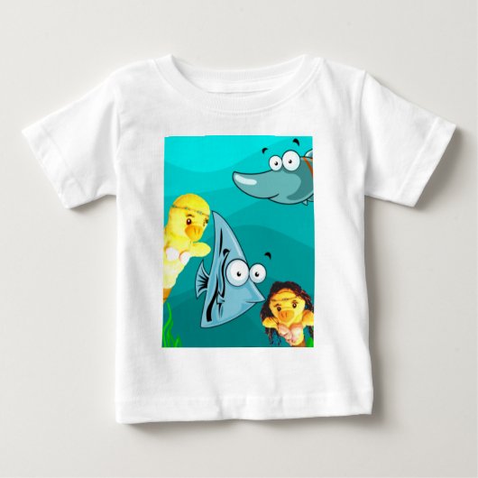 Danni the Mermaid T-Shirt ベビーTシャツ (正面)