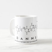 Dannielleペプチド名mug コーヒーマグカップ (正面左)