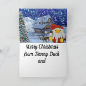 Danny Duck からのメリークリスマス 案内状 (内部)