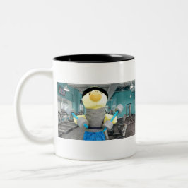 Danny Duck in the Gym ツートーンマグカップ