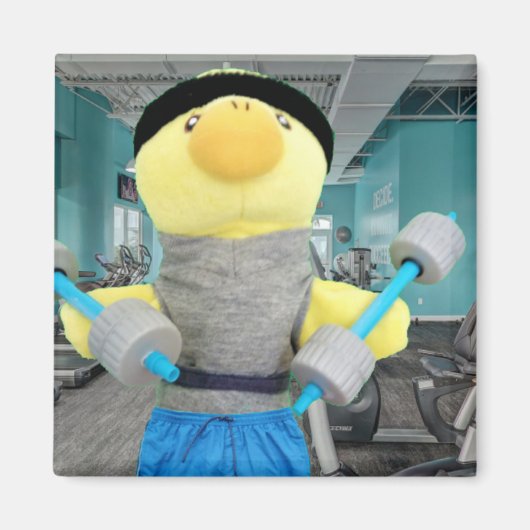 Danny Duck in the Gym マグネット (正面)