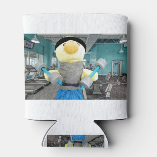 Danny Duck in the Gym 缶クーラー (裏面)