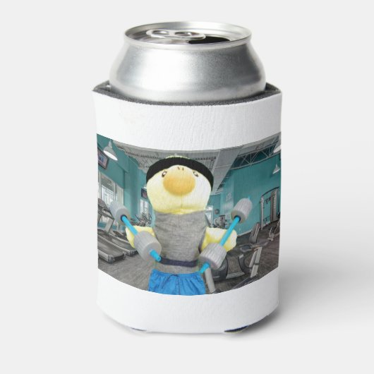 Danny Duck in the Gym 缶クーラー (缶裏面)