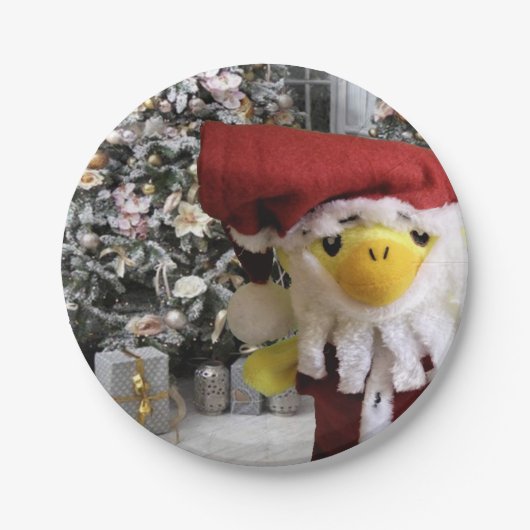 Danny Duck Santa. ペーパープレート (正面)