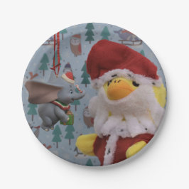 Danny Duck Santa. ペーパープレート